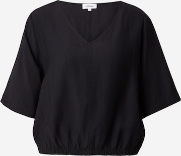 s.Oliver Bluzka w kolorze czarny: przód