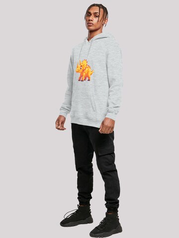 Sweat-shirt 'Süßer Triceratops Dinosaurier' F4NT4STIC en gris