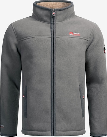 Arctic Seven Athletic Fleece Jacket 'Zeroo' in Grey: front
