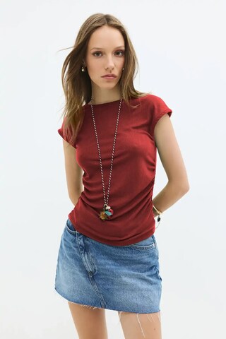 No Matter What Bluse in Rot: Vorderseite