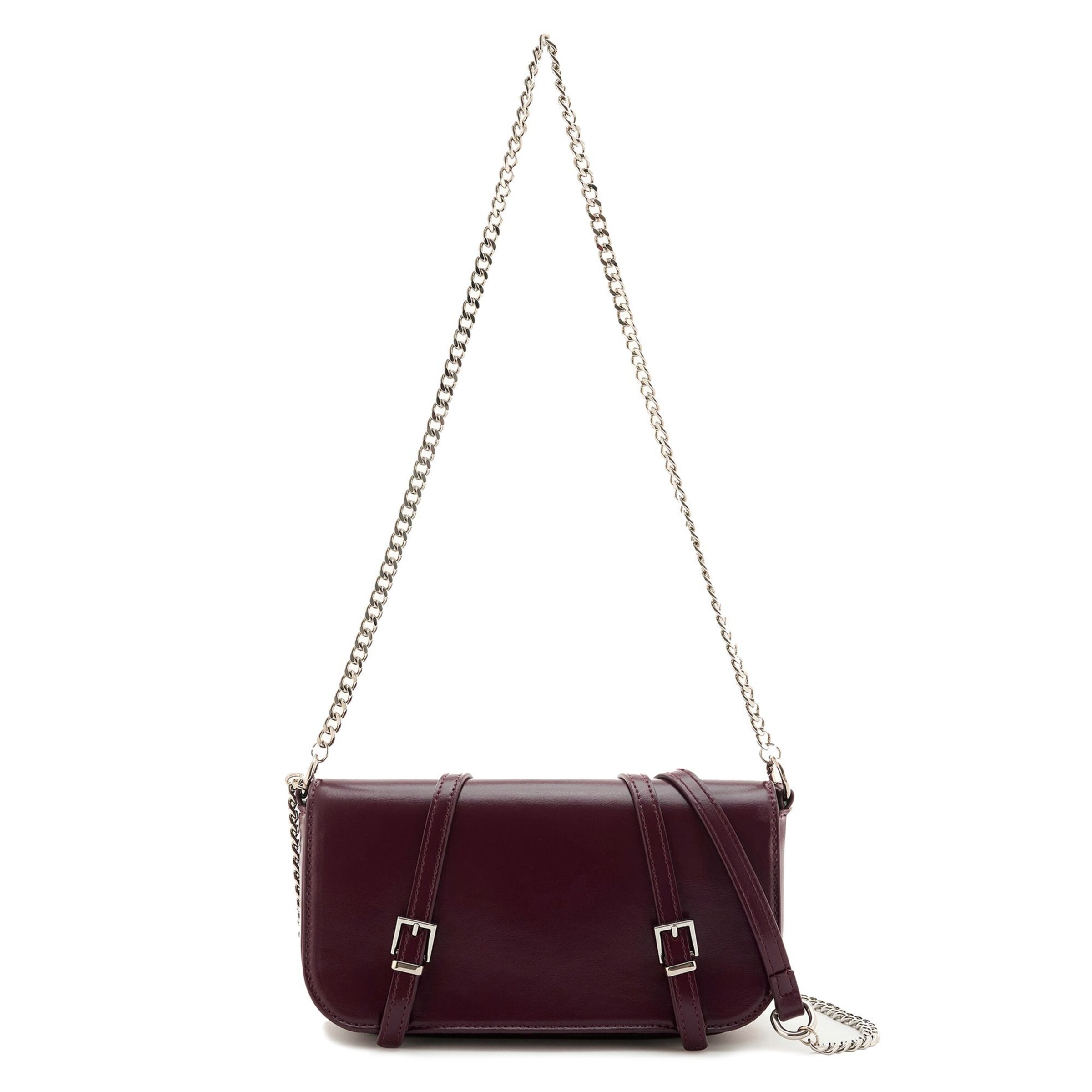 Seidenfelt Schoudertas 'Delary' in Rood: voorkant