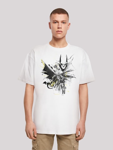 T-Shirt 'DC Comics Batman Batface Splash' F4NT4STIC en blanc : devant