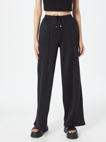 Liu Jo Zvonové kalhoty Kalhoty s puky 'Felpa' – černá: přední strana