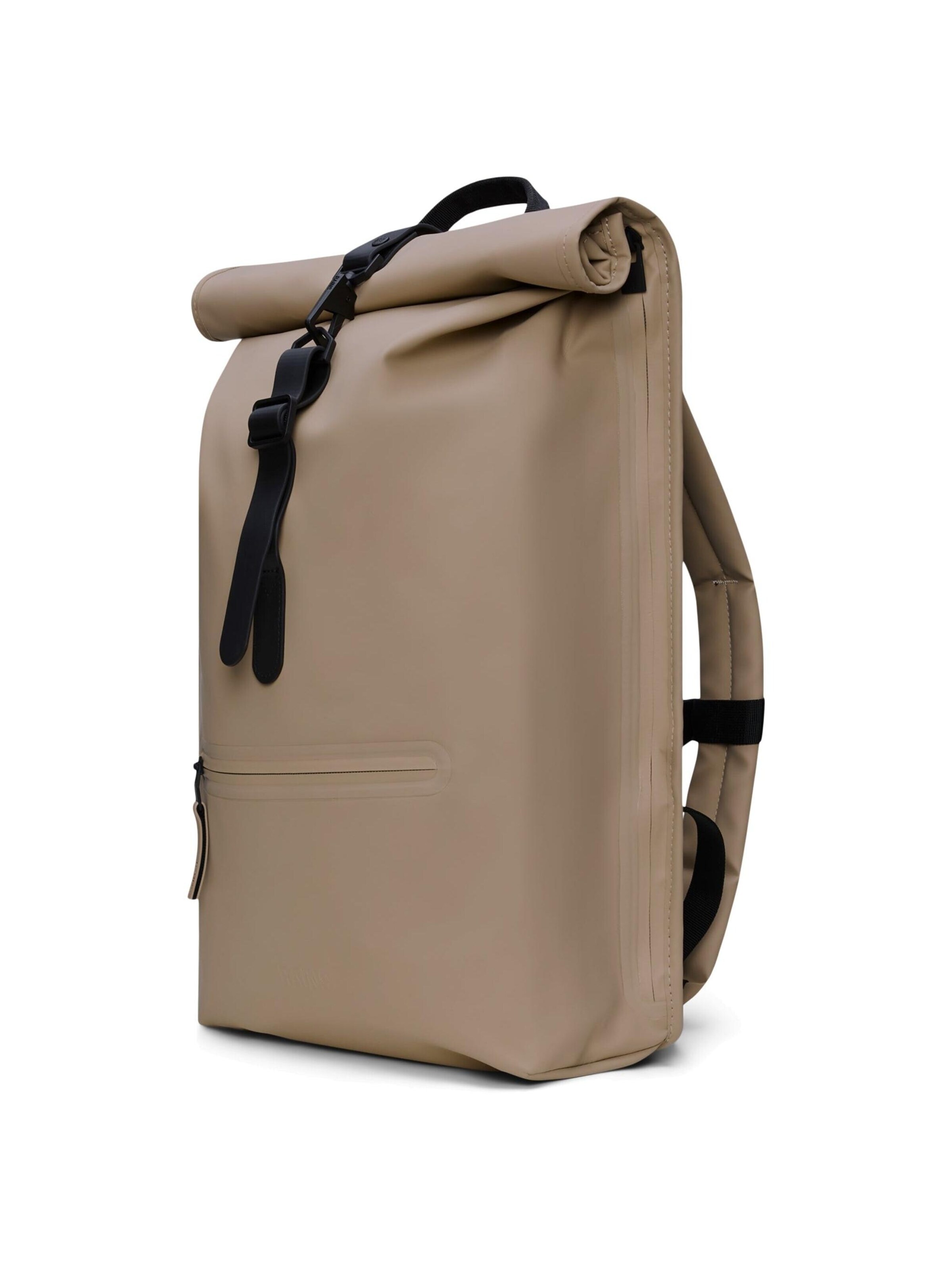 RAINS Backpack 'Rolltop' in Beige