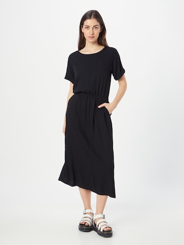 Robe 'Valera' mazine en noir : devant