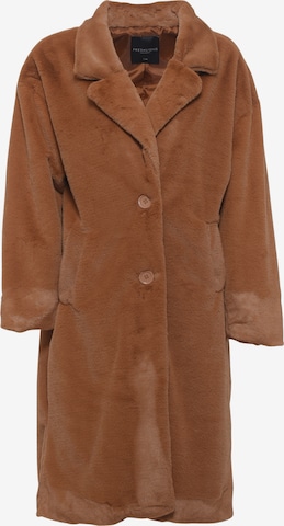 FRESHLIONS Winter Coat in Brown: front