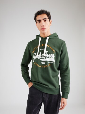 JACK & JONES Sweatshirt 'MIKK' in Grün: Vorderseite