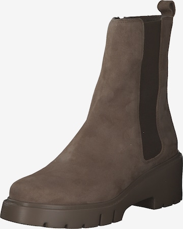 UNISA Chelsea boots 'Jajun' in Bruin: voorkant