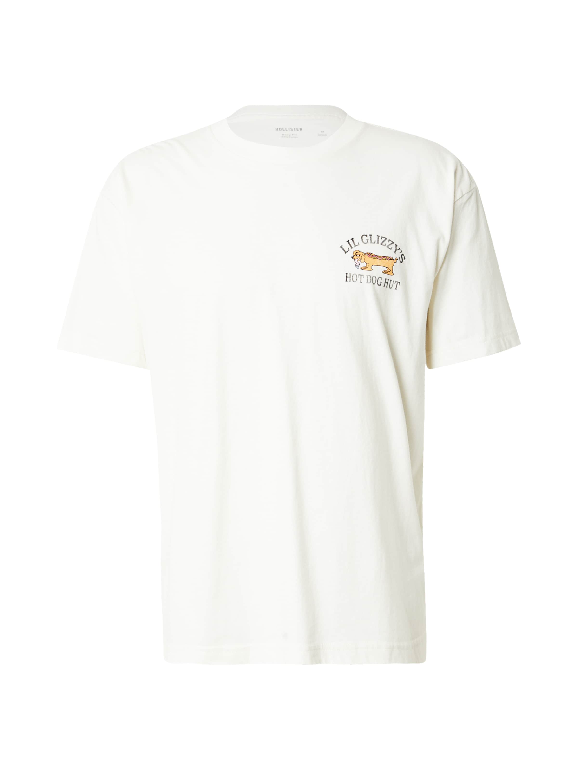 T-Shirt 'CITY BIZ' HOLLISTER en blanc : devant