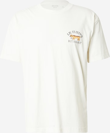 T-Shirt 'CITY BIZ' HOLLISTER en blanc : devant