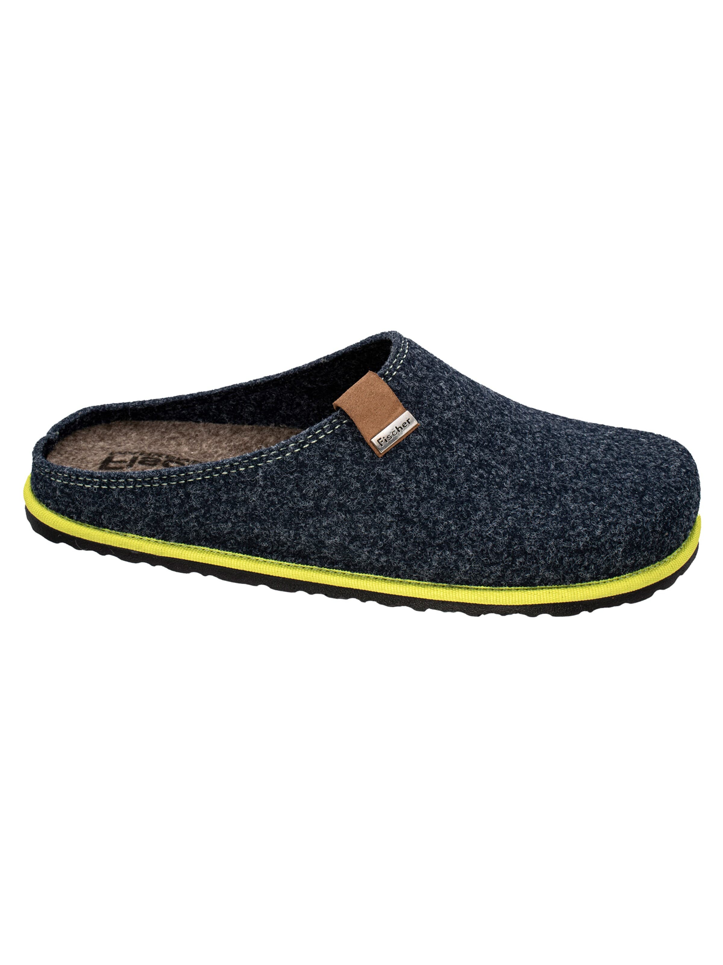 Fischer Markenschuh Slippers 'Helge' in Blue
