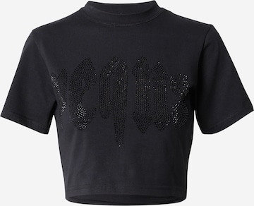 T-shirt Pequs en noir : devant