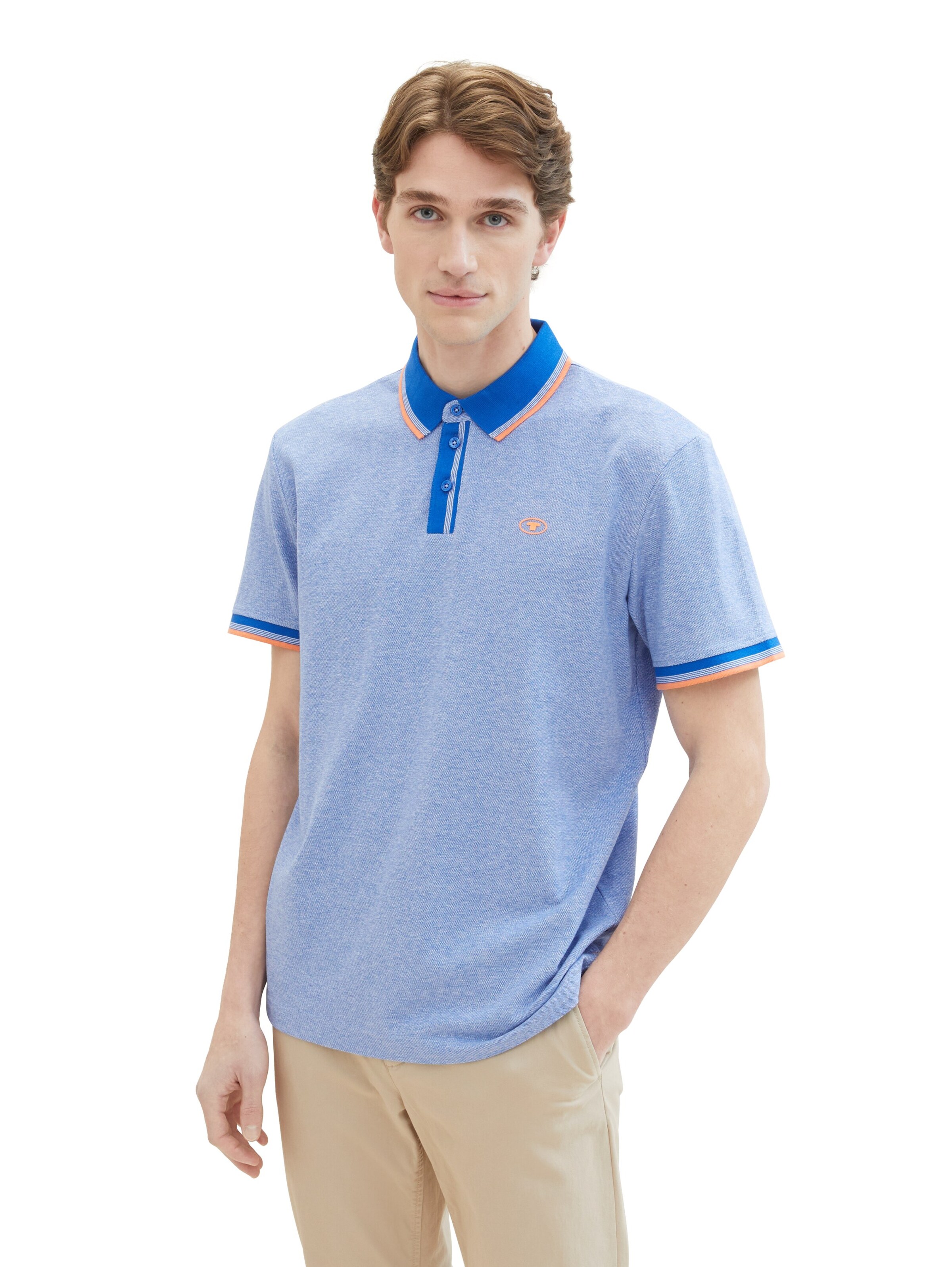 T-Shirt TOM TAILOR en bleu : devant