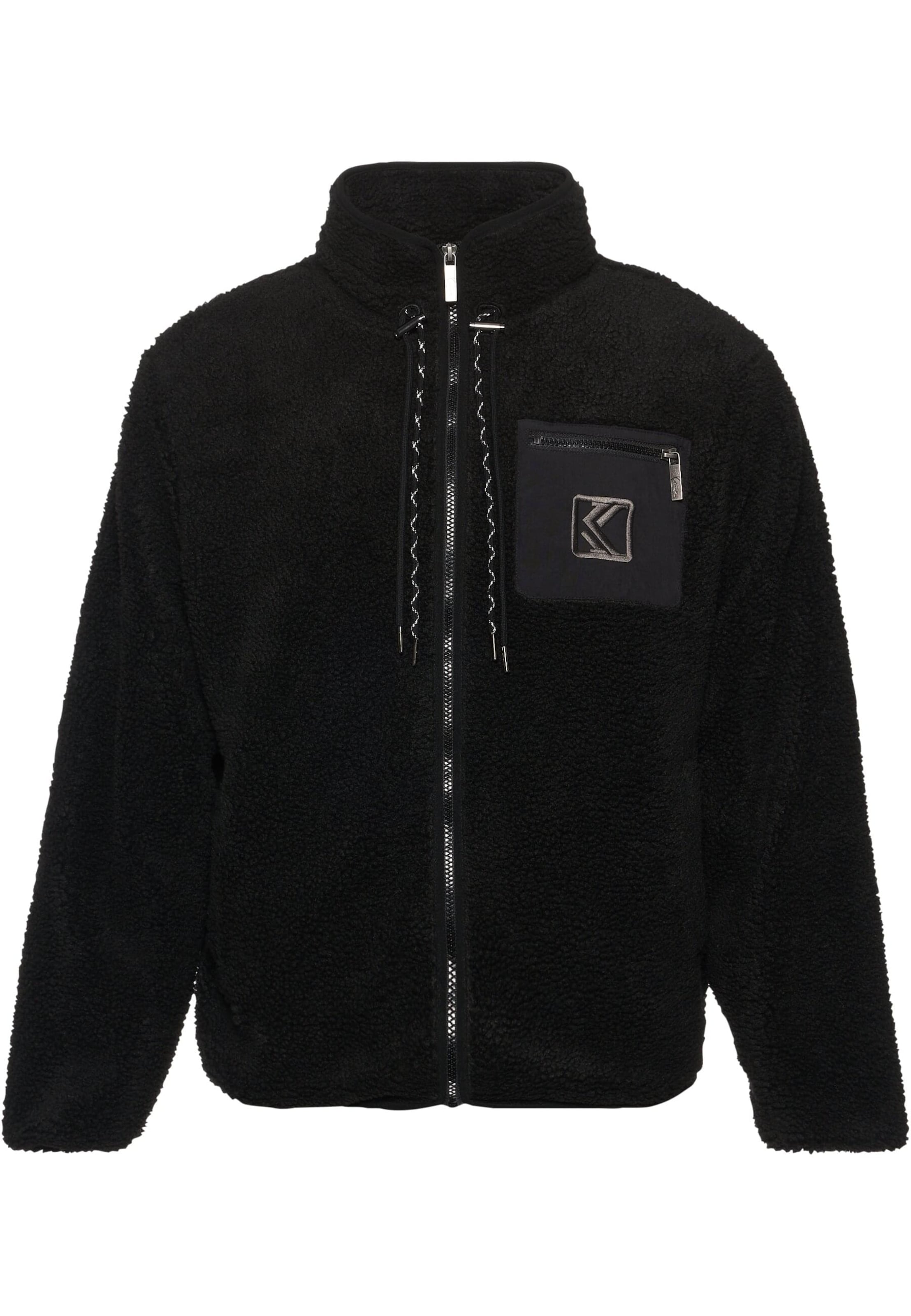 Karl Kani Between-season jacket in Black: front