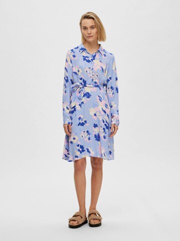 SELECTED FEMME Košilové šaty 'Fiola' – modrá