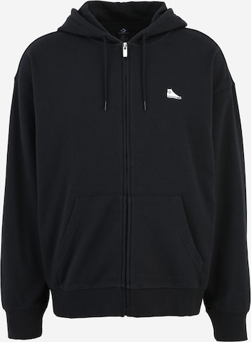 Sweat-shirt 'SNEAKER PATCH' CONVERSE en noir : devant