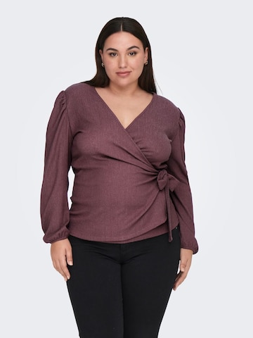 ONLY Carmakoma Blouse in Lila: voorkant