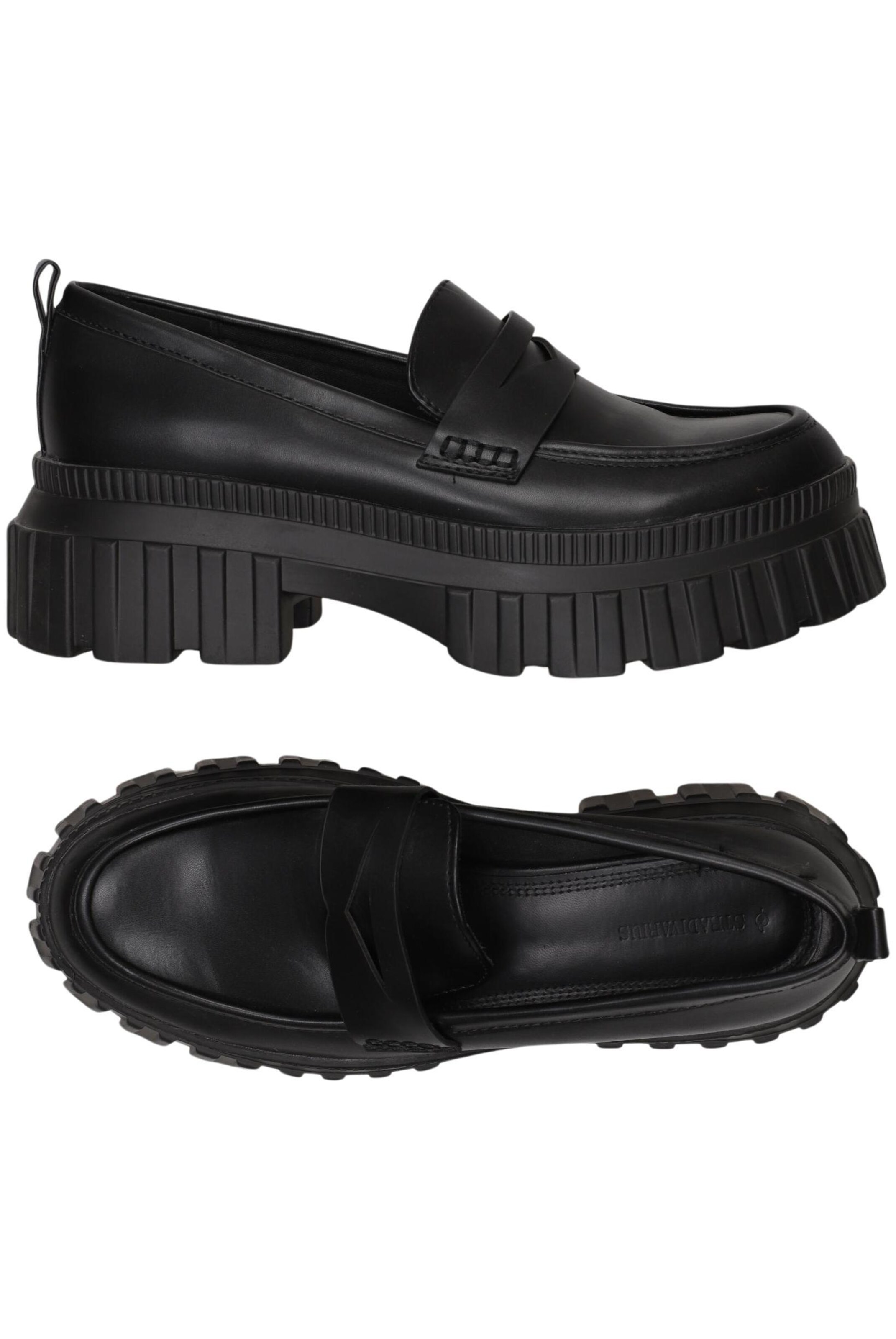 Stradivarius Halbschuh 39 in Schwarz: Vorderseite