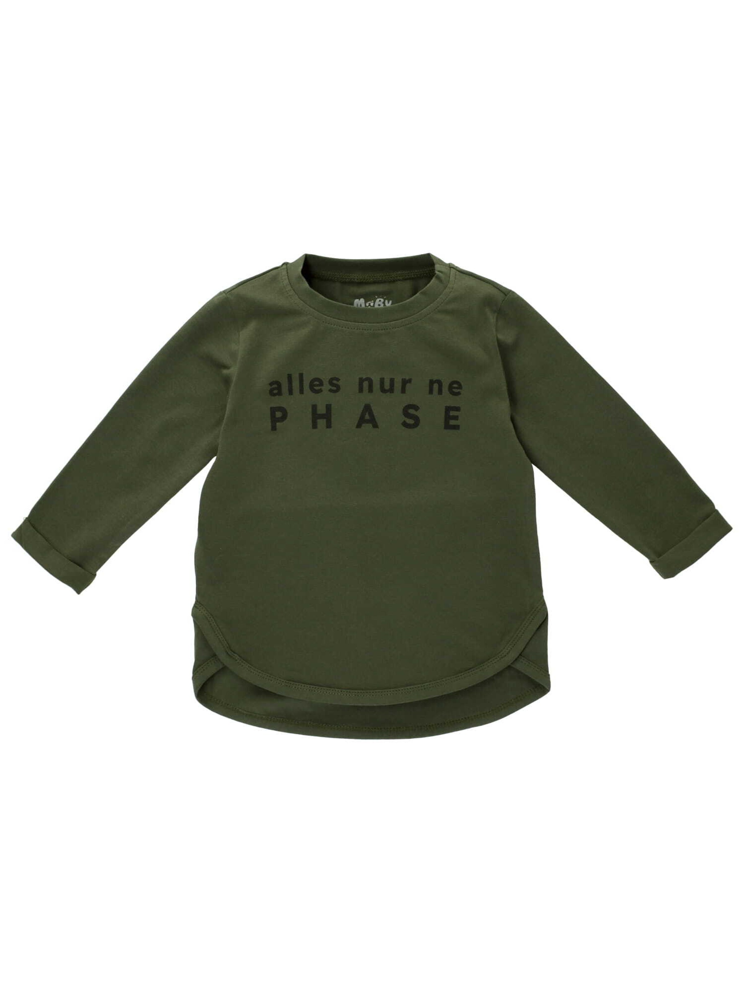 Baby Sweets Shirt 'Alles Nur Ne Phase' in Grün: Vorderseite