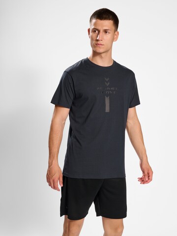 Hummel Shirt 'Active' in Zwart: voorkant
