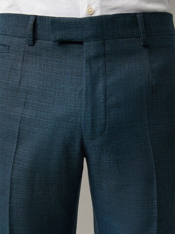 STRELLSON Regular Pleated Pants 'Kynd' in Blue