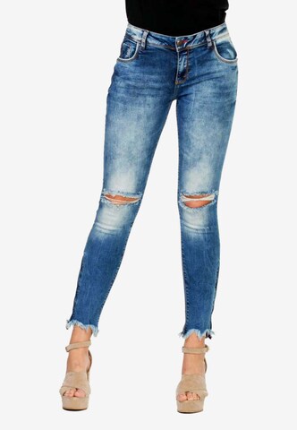 CIPO & BAXX Regular Jeans in Blauw: voorkant