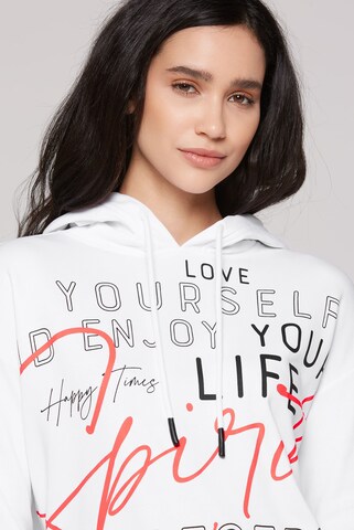 Soccx Kapuzensweatshirt mit XL-Wording in Weiß