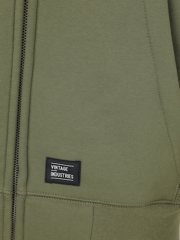 Vintage Industries Ζακέτα φούτερ 'Redstone' σε πράσινο