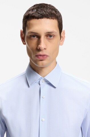 BOSS Slim fit Button Up Shirt 'P-Hank' in Blue