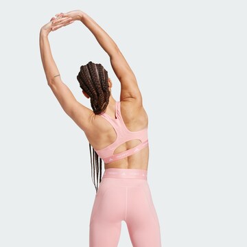 ADIDAS PERFORMANCE High neck Sports bra in Pink