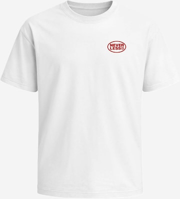 Neverless Shirt 'Sweet Cherry' in White: front