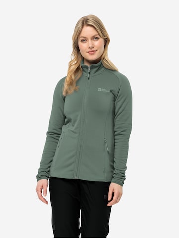 JACK WOLFSKIN Functionele fleece jas 'BAISELBERG' in Groen: voorkant