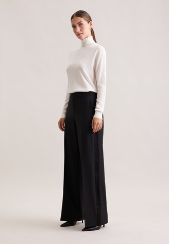 Wide Leg Pantalon à plis SEIDENSTICKER en noir