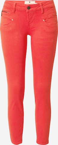 FREEMAN T. PORTER Skinny Jeans 'Alexa' in Rood: voorkant