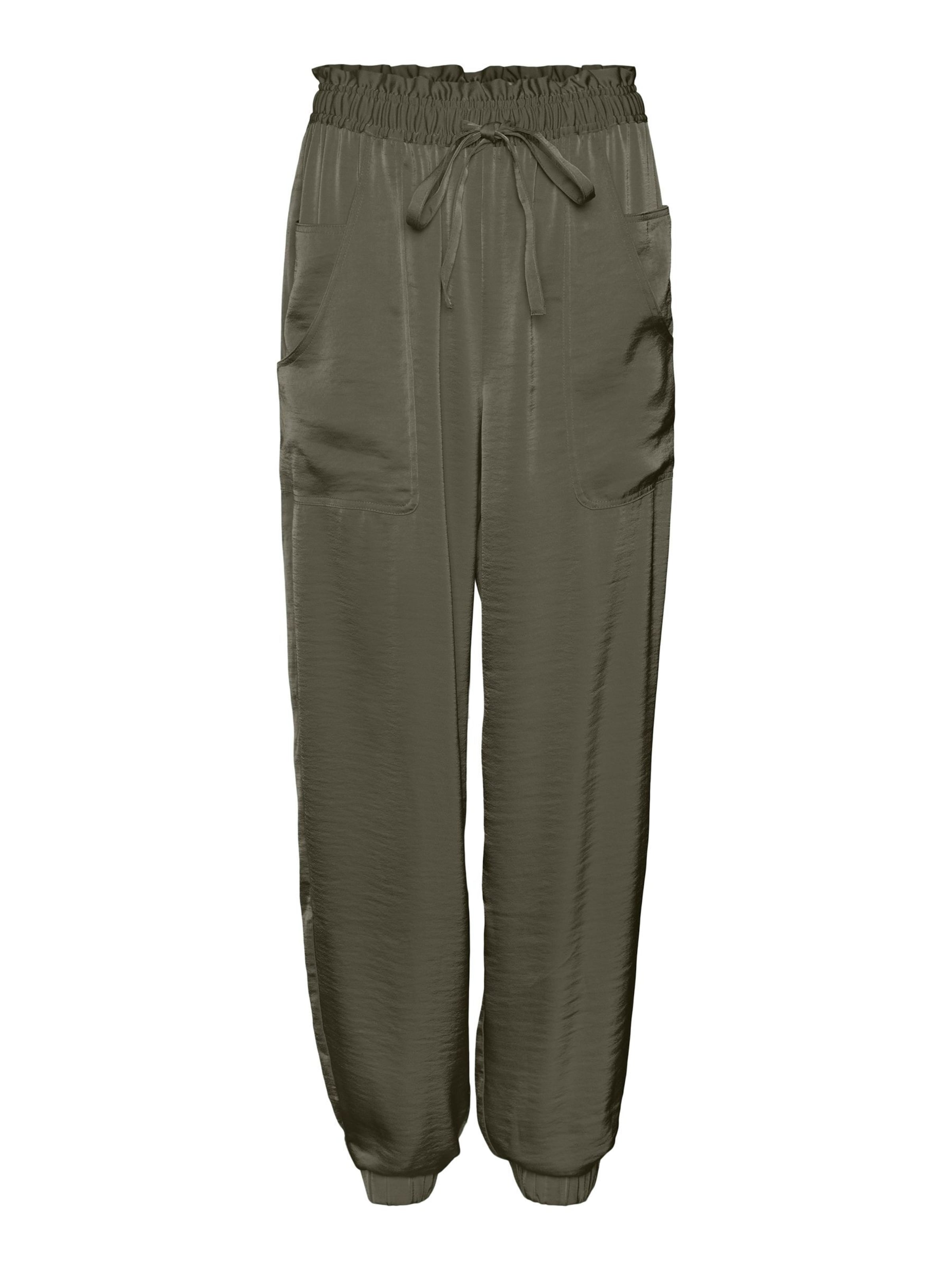 VERO MODA - Loosefit Pantalón en verde: frente