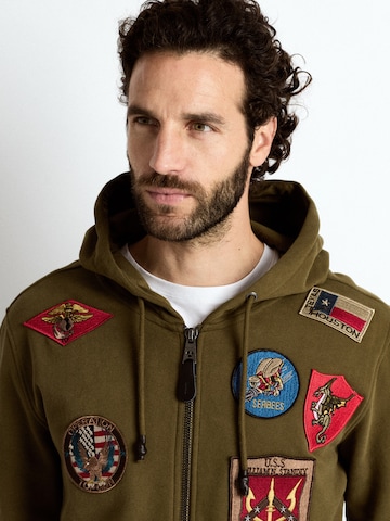 TOP GUN Between-season jacket 'TGD1707' in Green