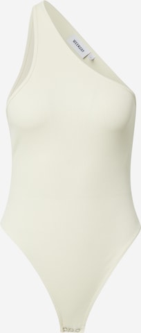 WEEKDAY T-shirtbody i beige: framsida