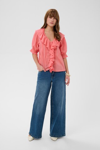 CULTURE - Blusa 'CUMusso' en naranja