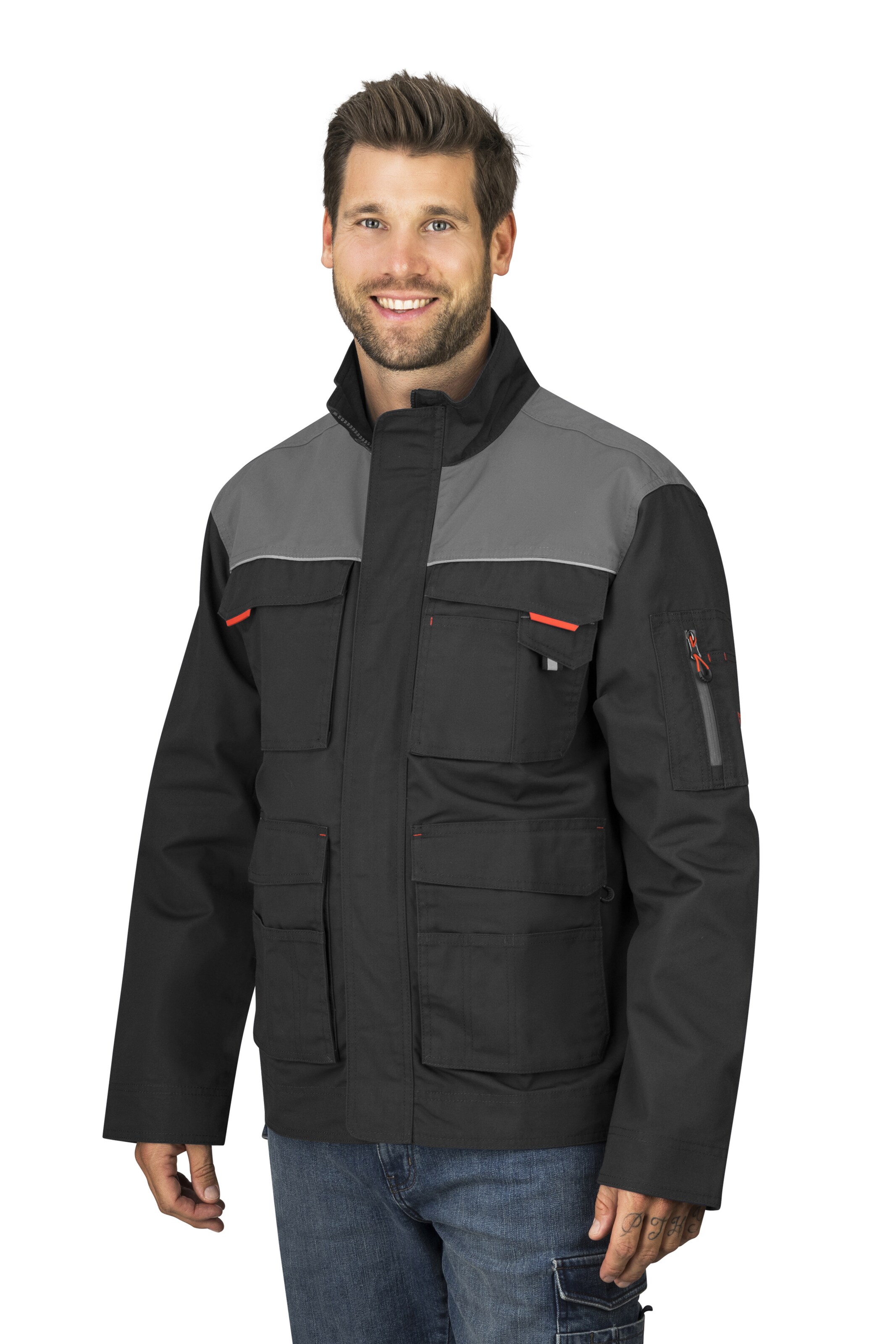 Hero Funktionsjacke 'Justin' in Grau: Vorderseite