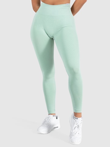 Skinny Pantalon de sport 'Amaze Pro' Smilodox en vert : devant