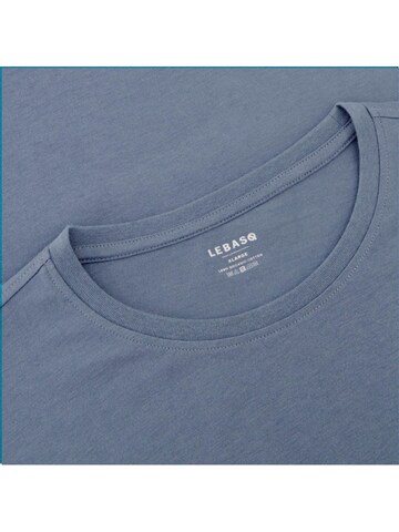 LEBASQ Shirt 'The Baker Crew Neck' in Grey