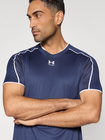 UNDER ARMOUR Functioneel shirt 'Challenger Train SS' in Blauw