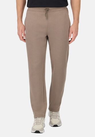 Coupe slim Pantalon Boggi Milano en gris : devant