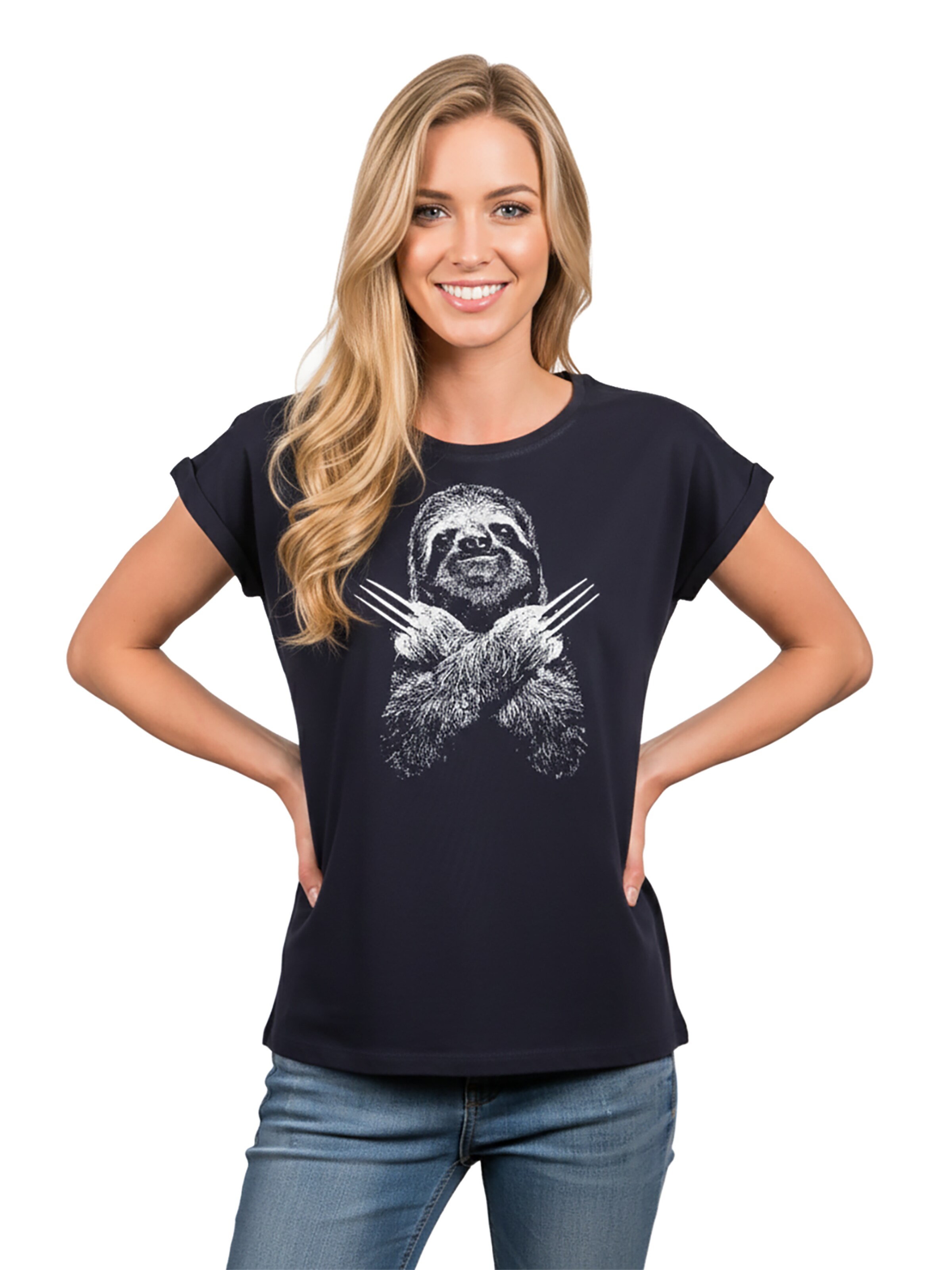MAKAYA Shirt 'Sloth' in Blue