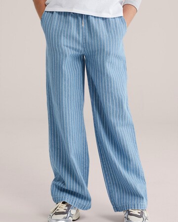 WE Fashion Regular Дънки 'Meisjes' в синьо: отпред