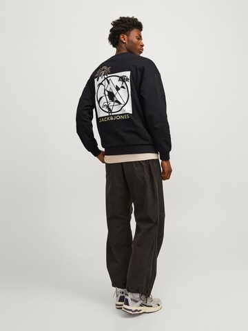 JACK & JONES Sweatshirt 'JCOStagger' in Zwart