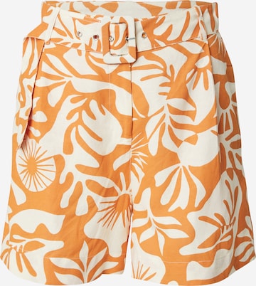 ONLY Pleat-front trousers 'ONLJAKIRI' in Orange: front