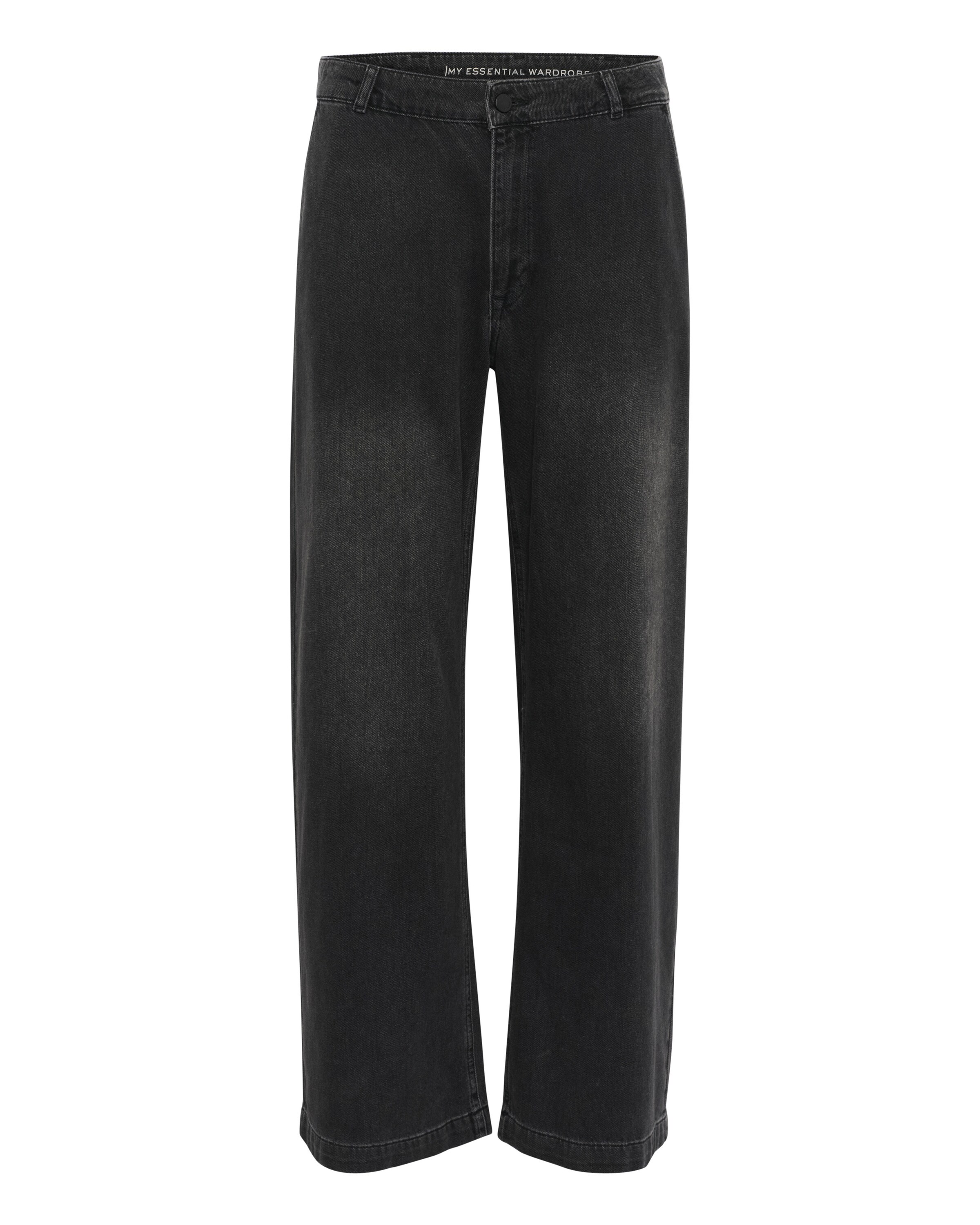 My Essential Wardrobe Loosefit Jeans 'Malo' in Zwart: voorkant