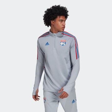 ADIDAS PERFORMANCE Sportsweatshirt 'Olympique Lyon Tiro 21' in Grijs: voorkant
