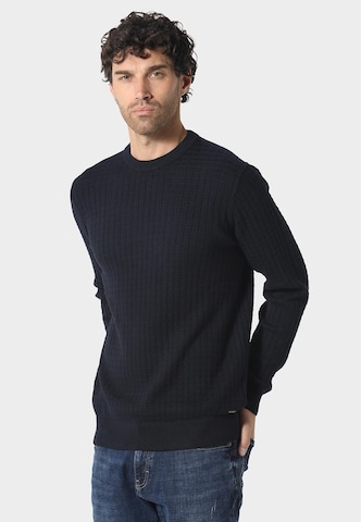 883Police Sweater 'Westbrook' in Blue: front